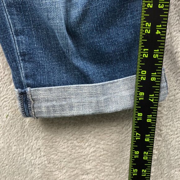 Levi's Womens Capri Jeans Size 10 Blue Denim Medium Wash Casual Rolled Hem - Picture 6 of 15